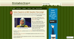 Desktop Screenshot of birminghamrespect.wordpress.com