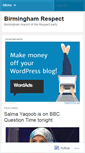 Mobile Screenshot of birminghamrespect.wordpress.com