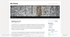 Desktop Screenshot of nicfemia.wordpress.com
