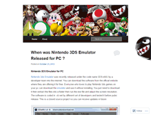 Tablet Screenshot of 3dsemulator.wordpress.com