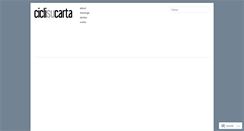 Desktop Screenshot of ciclisucarta.wordpress.com