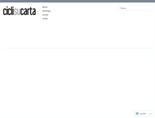 Tablet Screenshot of ciclisucarta.wordpress.com