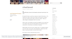 Desktop Screenshot of offthefrontporch.wordpress.com