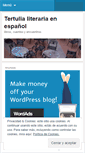 Mobile Screenshot of litertulia.wordpress.com