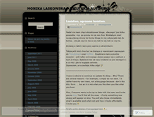 Tablet Screenshot of monikalaskowska.wordpress.com