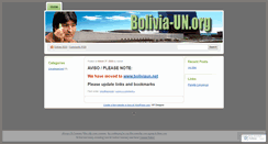 Desktop Screenshot of boliviaun.wordpress.com