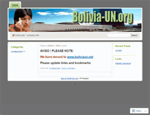 Tablet Screenshot of boliviaun.wordpress.com