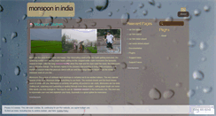 Desktop Screenshot of monsooninindia.wordpress.com