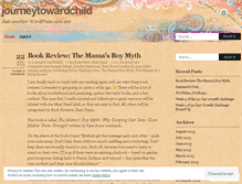 Tablet Screenshot of journeytowardchild.wordpress.com