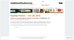 Desktop Screenshot of middletownfloodrecovery.wordpress.com