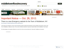 Tablet Screenshot of middletownfloodrecovery.wordpress.com