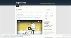 Desktop Screenshot of diginoodles.wordpress.com