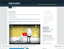 Tablet Screenshot of diginoodles.wordpress.com