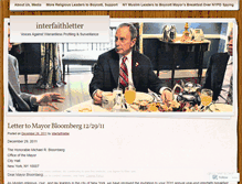 Tablet Screenshot of interfaithletter.wordpress.com