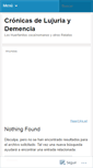 Mobile Screenshot of cronicasdelujuriaydemencia.wordpress.com