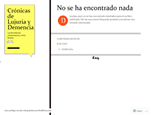Tablet Screenshot of cronicasdelujuriaydemencia.wordpress.com