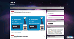 Desktop Screenshot of datatv.wordpress.com