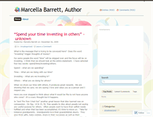 Tablet Screenshot of marcellabarrett.wordpress.com