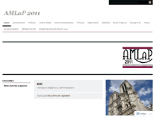 Tablet Screenshot of amlap2011.wordpress.com