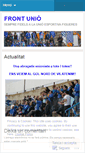 Mobile Screenshot of frontunio.wordpress.com