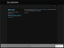 Tablet Screenshot of foxfiretattoos.wordpress.com