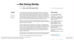 Desktop Screenshot of notgoinggently.wordpress.com