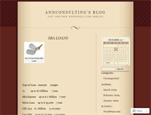 Tablet Screenshot of annconsulting.wordpress.com