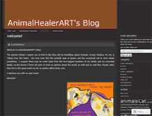 Tablet Screenshot of animalhealerart.wordpress.com