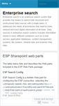 Mobile Screenshot of enterprisesearchworld.wordpress.com