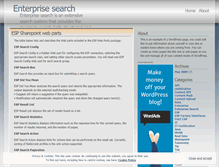 Tablet Screenshot of enterprisesearchworld.wordpress.com