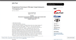 Desktop Screenshot of kerjafair.wordpress.com