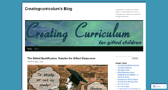 Desktop Screenshot of creatingcurriculum.wordpress.com