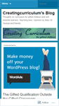 Mobile Screenshot of creatingcurriculum.wordpress.com