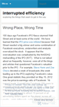 Mobile Screenshot of interruptedefficiency.wordpress.com