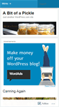 Mobile Screenshot of bitofapickle.wordpress.com