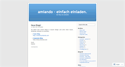 Desktop Screenshot of amiando.wordpress.com