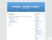 Tablet Screenshot of amiando.wordpress.com