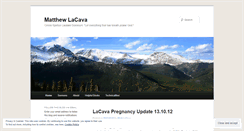 Desktop Screenshot of mattlacava.wordpress.com