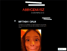 Tablet Screenshot of abbygeniusz.wordpress.com