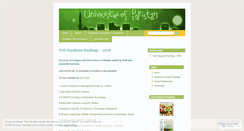 Desktop Screenshot of pakuniversities.wordpress.com