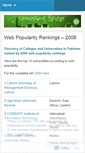 Mobile Screenshot of pakuniversities.wordpress.com