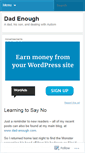 Mobile Screenshot of dadenough.wordpress.com