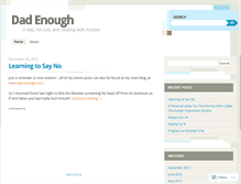 Tablet Screenshot of dadenough.wordpress.com