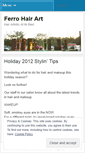 Mobile Screenshot of ferrohairart.wordpress.com