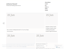 Tablet Screenshot of juliannebeaute.wordpress.com