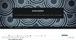 Desktop Screenshot of eariandes.wordpress.com