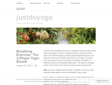 Tablet Screenshot of justdoyoga.wordpress.com