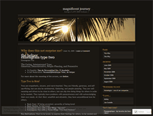 Tablet Screenshot of magnificentjourney.wordpress.com