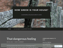 Tablet Screenshot of howgreenisyourhouse.wordpress.com