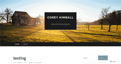 Desktop Screenshot of coreykimball.wordpress.com